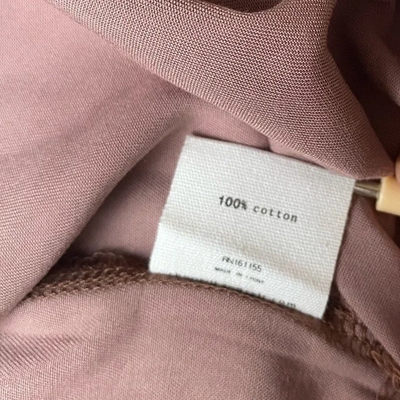 NWT Silk & Salt 100% Cotton BOHO Oversized MAXI Dusty Rose Bohemian Dress Med - Picture 11 of 14